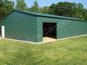Vertical Roof Style Fully Enclosed Triple Wide Horizontal Sides and Ends
